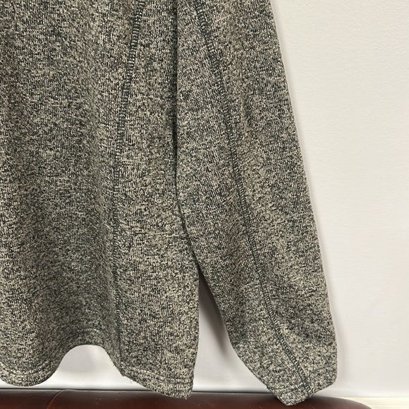 Eddie Bauer men's 1/4 zip gray/tan/black pullover sweater,  inside fleece - TXL - Picture 7 of 9